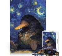 Rompecabezas de 1000 Piezas Ornitorrinco en la Noche Estrellada para Adolescentes Rompecabezas fácil de armar Ocio Impecable Regalo Ideal para Navidad (50x75cm)