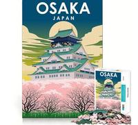 Rompecabezas de 1000 Piezas Osaka Japón Viajes Ajuste Arte Habilidad Creativa Juguete Tiempo de Descanso Juego Arte navideño Exhibición (50x75cm)