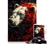 Rompecabezas de 1000 Piezas Oso Polar, Mi Divertido Amigo para Adolescentes Juguete Que desafía la Mente Pasatiempo Tranquilo Corte preciso Regalo de Temporada (50x75cm)