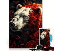 Rompecabezas de 1000 Piezas Oso Polar, Mi Divertido Amigo para Adultos Juguete Inteligente y Divertido Bordes Suaves Regalo Ideal para Festivales (38x52cm)