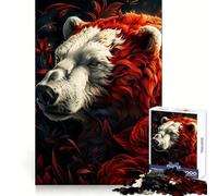 Rompecabezas de 1000 Piezas Oso Polar, Mi Divertido Amigo para Adultos Juguete Inteligente y Divertido Bordes Suaves Regalo Ideal para Festivales (38x52cm)