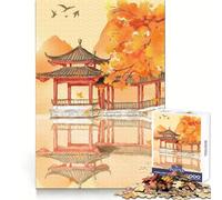 Rompecabezas de 1000 Piezas Otoño en Japón para Adultos: práctica de razonamiento, relajación y atención plenaBordes de Alta calidadRegalo Ideal para Las Fiestas (38x52cm)
