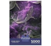 Rompecabezas De 1000 Piezas - Outer Space Whales Cool Majestic Nature Galaxy Cosmic Rompecabezas Juego De Ingenio Decoración De Pared Oferta como Regalos para Toda La Familia 38x26cm/1000pcs