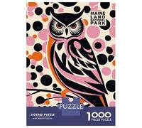 Rompecabezas De 1000 Piezas Owl Acadia National Park Rompecabezas para Adultos Juego De Ingenio Ensamblaje De Patrones Difícil Y Desafiante 38x26cm/1000pcs