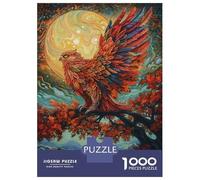 Rompecabezas De 1000 Piezas Owl and Sunset Rompecabezas para Adultos Juego Práctico para Aliviar El Estrés Cumpleaños Y Navidad 38x26cm/1000pcs