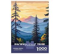 Rompecabezas De 1000 Piezas - Pacific Crest Trail Landscape Art Rompecabezas para Adultos Juegos Familiares Carrera De Velocidad Manual Oferta como Regalos para Toda La Familia 52x38cm/1000pcs