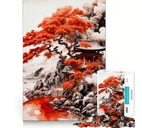 Rompecabezas de 1000 Piezas Pagoda del Río Rojo para Adultos y Adolescentes Recuerda armarlo Lentamente y Disfruta de un Corte preciso Arte Coleccionable (50x75cm)