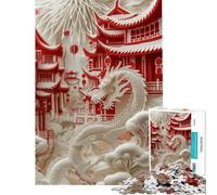 Rompecabezas de 1000 Piezas Pagoda Serenity para Adultos Juguete Intelectual Juego Imposible Regalos para Toda la Familia para Mujeres y Hombres (tamaño 75x50cm)