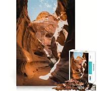 Rompecabezas de 1000 Piezas Paisaje de cañón con luz Solar,Bordes, Juego cognitivo,Juego Lento,Divertido,decoración navideña (50x75cm)