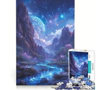 Rompecabezas de 1000 Piezas Paisaje del Mundo Alienígena Juguetes para armar Actividades Familiares con Piezas de Formas aleatorias Que encajan Perfectamente 50x75cm