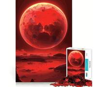 Rompecabezas de 1000 Piezas Paisaje del Planeta Rojo para Adolescentes, Juguete de lógica, Divertido y silencioso, Corte Suave, Regalo Encantador (50x75cm)