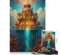 Rompecabezas de 1000 Piezas Paisaje fantástico de Palacio Submarino para Adolescentes: Entrenamiento Inteligente, escapada Relajante, Corte Impecable, Sorpresa navideña (38x52cm)
