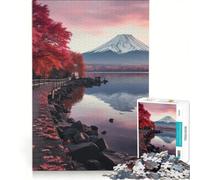 Rompecabezas de 1000 Piezas Paisaje otoñal del Monte Fuji, decoración de Pared, Actividades Divertidas para el hogar, colección de Artistas, Bellas Artes 50x75cm