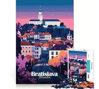 Rompecabezas de 1000 Piezas,Paisaje Urbano de Bratislava,Juego Divertido y Estimulante para el Desarrollo cognitivo,Ideal para Momentos de Tranquilidad y como Regalo de cumpleaños (50x75cm)
