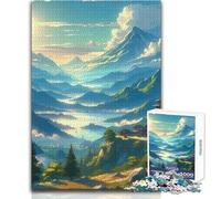 Rompecabezas de 1000 Piezas Paisaje V para Adultos, Actividad cognitiva de Aprendizaje lúdico, sorpresas alegres, tamaño 38x52cm