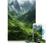 Rompecabezas de 1000 Piezas Paisajes oníricos místicos para Adolescentes Juguete para Pensar con sabiduría Fácil de Usar Ocio Corte preciso Regalo increíble (50x75cm)
