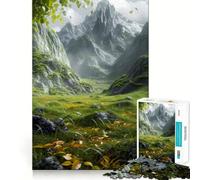 Rompecabezas de 1000 Piezas Paisajes oníricos místicos para Adultos y Adolescentes Juguete de lógica Clara para Relajarse Corte Artículo de Santa Claus (38x26cm)