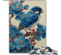 Rompecabezas de 1000 Piezas Pajarito Azul para Adultos y Adolescentes Ayuda a ejercitar el Cerebro Juguete adictivo para Cultivar la Paciencia Juego de desafío único (50x75cm)