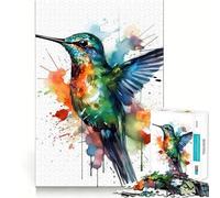 Rompecabezas de 1000 Piezas - Pájaro Colibrí,Corte Suave,Juego cognitivo,Regalo para Momentos de Juego Relajante,Regalo de cumpleaños (38x52cm)