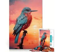 Rompecabezas de 1000 Piezas Pájaros al Amanecer sobre el río Decoración práctica y Divertida para la Mente Ideal para Jugar y divertirse en Navidad (38x52cm)