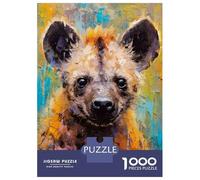Rompecabezas De 1000 Piezas Palette Hyena Painting Rompecabezas para Adultos Juego De Ingenio Difícil Difícil Único Cumpleaños Y Regalos 38x26cm/1000pcs