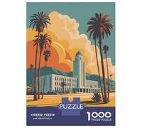 Rompecabezas De 1000 Piezas Palm Springs Travel Rompecabezas para Adultos Juego De Ingenio Análisis Y Lógica Interacción Entre Padres E Hijos 52x38cm/1000pcs