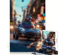 Rompecabezas de 1000 Piezas Paloma en un Coche Deportivo para Adolescentes Juguete de lógica para Jugar en Grupo Corte de precisión Regalo Original (38x52cm)