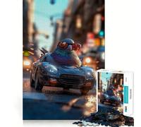 Rompecabezas de 1000 Piezas Paloma en un Coche Deportivo para Adolescentes Juguete de lógica para Jugar en Grupo Corte de precisión Regalo Original (38x52cm)