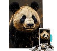 Rompecabezas de 1000 Piezas Panda Amigo Imaginario Difícil y desafiante para la diversión Familiar Juguete Decoración de Pared para Mayores de 14 años 38x26cm