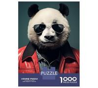 Rompecabezas De 1000 Piezas Panda Animal Funny Rompecabezas para Adolescentes Juguetes Antiestrés Decoración Perfecta Regalos De Cumpleaños Y Únicos 70x50cm/1000pcs