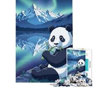 Rompecabezas de 1000 Piezas Panda Bamboo Mountain Family Games para Juegos educativos desafío Juguete Regalo para cumpleaños análisis y lógica (tamaño 75x50cm)