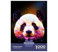 Rompecabezas De 1000 Piezas Panda Low Poly Abstract Rompecabezas Juguetes Antiestrés Decoración De Pared Cumpleaños Y Navidad 38x26cm/1000pcs