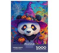 Rompecabezas De 1000 Piezas Panda'S Halloween Magic-2 Rompecabezas para Adultos Juego De Ingenio Análisis Y Lógica Cumpleaños 38x26cm/1000pcs