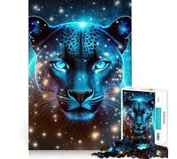 Rompecabezas de 1000 Piezas Pantera de la Nebulosa Mística para Adultos, Mejorar la Memoria y Disfrutar del Tiempo Libre Decoración de Pared con Corte preciso (38x26cm)