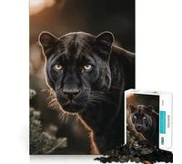 Rompecabezas de 1000 Piezas Pantera Negra,Piezas de Ajuste preciso,Juego Divertido y Estimulante,Momento Acogedor y Divertido,decoración navideña 50x75cm