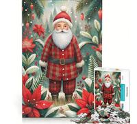 Rompecabezas de 1000 Piezas Papá Noel en un país de Las Maravillas Invernal Juegos educativos antiestrés cumpleaños y Navidad 38x26cm