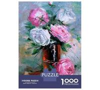 Rompecabezas De 1000 Piezas para Adolescentes A Bouquet of Roses Rompecabezas para Adultos Juegos Relajantes Decoración del Hogar Regalos De Cumpleaños Y Únicos 52x38cm/1000pcs