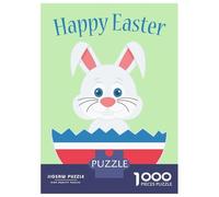Rompecabezas De 1000 Piezas para Adolescentes A Cute Easter Bunny Rompecabezas para Adultos Juego Práctico Mejora La Memoria para Cumpleaños, Navidad 70x50cm/1000pcs