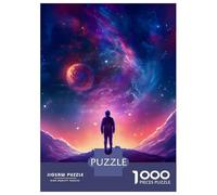 Rompecabezas De 1000 Piezas para Adolescentes A Man Standing in Space Rompecabezas para Adolescentes Juguetes Antiestrés Patrón De Ensamblaje Desafío Educativo 70x50cm/1000pcs
