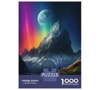 Rompecabezas De 1000 Piezas para Adolescentes A Man Standing On Mountain Rompecabezas para Adolescentes Juego De Ingenio Decoración De Pared Difícil Y Desafiante 52x38cm/1000pcs