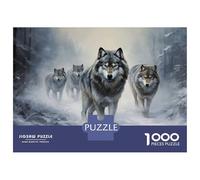 Rompecabezas De 1000 Piezas para Adolescentes A Pack of Wolves Rompecabezas para Adultos Juego Práctico Ensamblaje De Patrones Regalos para Reducir El Estrés 70x50cm/1000pcs