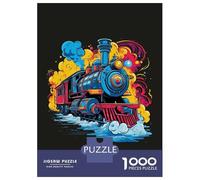 Rompecabezas De 1000 Piezas para Adolescentes A Pop Art Steam Train Rompecabezas para Adultos Juego Familiar Difícil Difícil Cumpleaños Y Navidad 70x50cm/1000pcs
