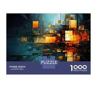Rompecabezas De 1000 Piezas para Adolescentes Abstract 3D Rendering of Cubes Rompecabezas Juegos Relajantes Decoración De Pared Regalos para Amigos Y Familiares 70x50cm/1000pcs
