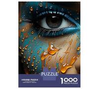 Rompecabezas De 1000 Piezas para Adolescentes Abstract Alien Contemporary Expressionist Portrait Rompecabezas para Adultos Juego Práctico Decoración del Hogar Cumpleaños Y Navidad