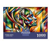 Rompecabezas De 1000 Piezas para Adolescentes Abstract Art Painting-20 Rompecabezas Juguetes Antiestrés Divertidos Y Humorísticos Cumpleaños Y Navidad 70x50cm/1000pcs