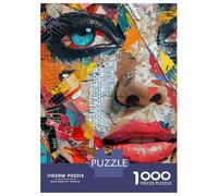Rompecabezas De 1000 Piezas para Adolescentes Abstract Collage Art Print Rompecabezas para Adultos Juegos Familiares Decoración Gran Regalo para Jugar 38x26cm/1000pcs