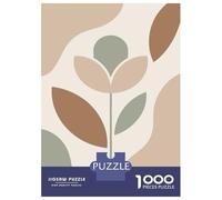 Rompecabezas De 1000 Piezas para Adolescentes Abstract Floral Art in Earth Tones Rompecabezas para Adultos Juguetes De Bricolaje Decoración del Hogar Regalo De Cumpleaños, Regalos, 52x38cm/1000pcs