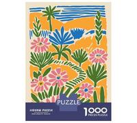 Rompecabezas De 1000 Piezas para Adolescentes Abstract Floral Landscape Illustration Rompecabezas para Adultos Juegos Relajantes Alivia El Estrés Diversión En Casa Actividades, 70x50cm/1000pcs