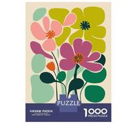 Rompecabezas De 1000 Piezas para Adolescentes Abstract Floral Market Rompecabezas De Juguete para Decoración De Pared Desafío Difícil Regalo De Cumpleaños, Regalos, 52x38cm/1000pcs