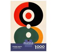 Rompecabezas De 1000 Piezas para Adolescentes Abstract Geometric Composition with Circles Rompecabezas para Adultos Juegos De Relajación Desafío Difícil Desafío Educativo 52x38cm/1000pcs